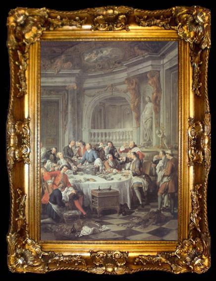 framed  Jean-Francois De Troy The Oyster Lunch (nn03), ta009-2